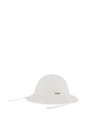 cappello in cotone bianco CHLOÉ KIDS | C20916117